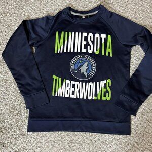 Minnesota Timberwolves Sweatshirt Boys Youth 8 Blue NBA Basketball Outerstuff